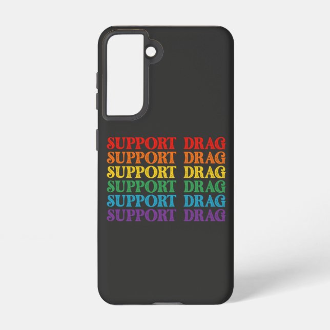 LGBT Pride Support Drag Is Not A Crime Samsung Galaxy S21 Case (Back)