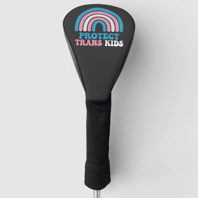 LGBT Pride Support Protect Trans Kids Golf Head Cover (Front)