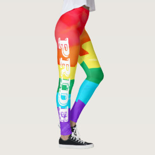LGBT Pride Watercolor Rainbow Flag Leggings
