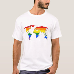 LGBT pride world map T-Shirt