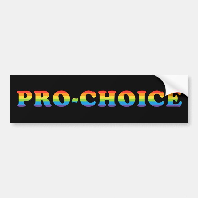 LGBT Pro-Choice Abortion ROEvember Roe Your Vote Bumper Sticker (Front)
