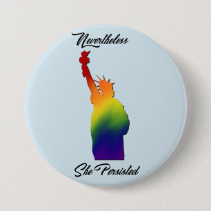 LGBT Protest Resist Equality Button
