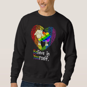 Lgbt Proud Lgbt Sheep Believe In Yourself Sweatshirt