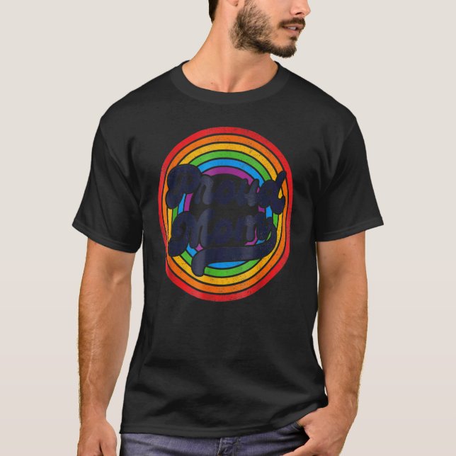 Lgbt Proud Mom, Gay Pride Lgbt Ally Rainbow, Mothe T-Shirt (Front)