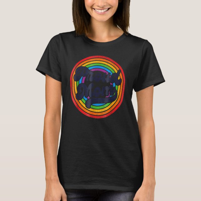 Lgbt Proud Mom, Gay Pride Lgbt Ally Rainbow, Mothe T-Shirt (Front)