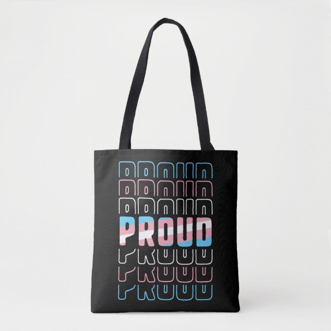 LGBT Proud Transgender Gay Lesbian Pride Month Tote Bag (Front)