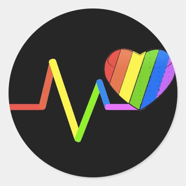LGBT Pulse Orlando Tribute #LoveWins Classic Round Sticker (Front)