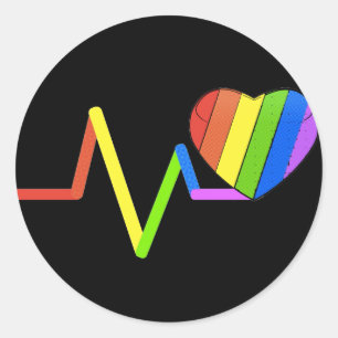 LGBT Pulse Orlando Tribute #LoveWins Classic Round Sticker