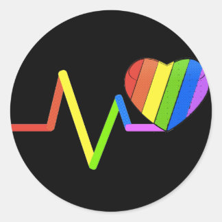 LGBT Pulse Orlando Tribute #LoveWins Classic Round Sticker