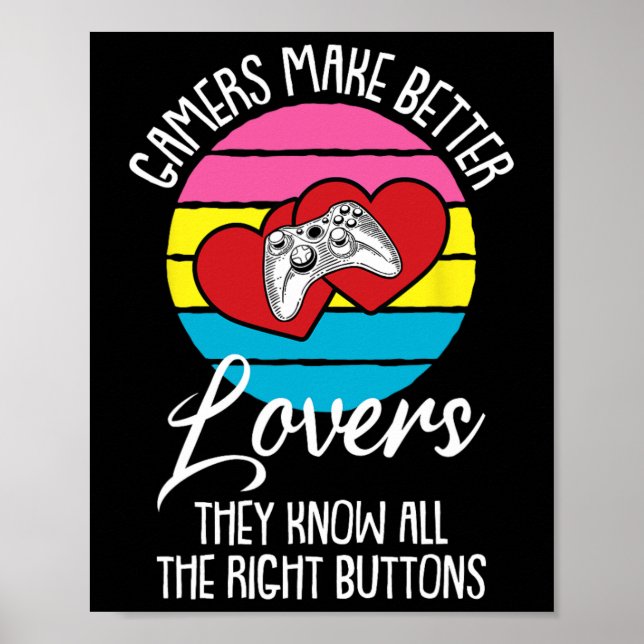 Lgbt-q Panual Pride Video Game Controller Gaming  Poster (Front)