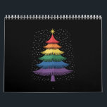 LGBT-Q Pride Christmas Tree Pajama Rainbow Flag Calendar<br><div class="desc">LGBT-Q Pride Christmas Tree Pajama Rainbow Flag X-mas</div>