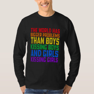 Lgbt Q Pride The World Has Bigger Problems Boys Ki T-Shirt