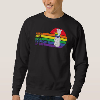 Lgbt Queer Pride Social Movement Free Dad Hugs Sweatshirt