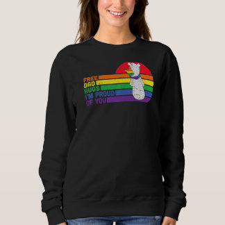Lgbt Queer Pride Social Movement Free Dad Hugs Sweatshirt
