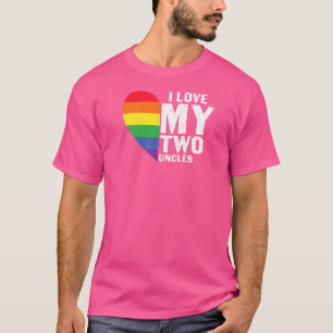 Lgbt Queer Pride Social Movement Love My Two Uncle T-Shirt