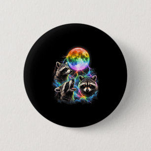 Lgbt racoon bootleg bisexual lesbian gay 6 cm round badge
