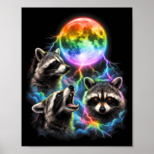 Lgbt racoon bootleg bisexual lesbian gay poster