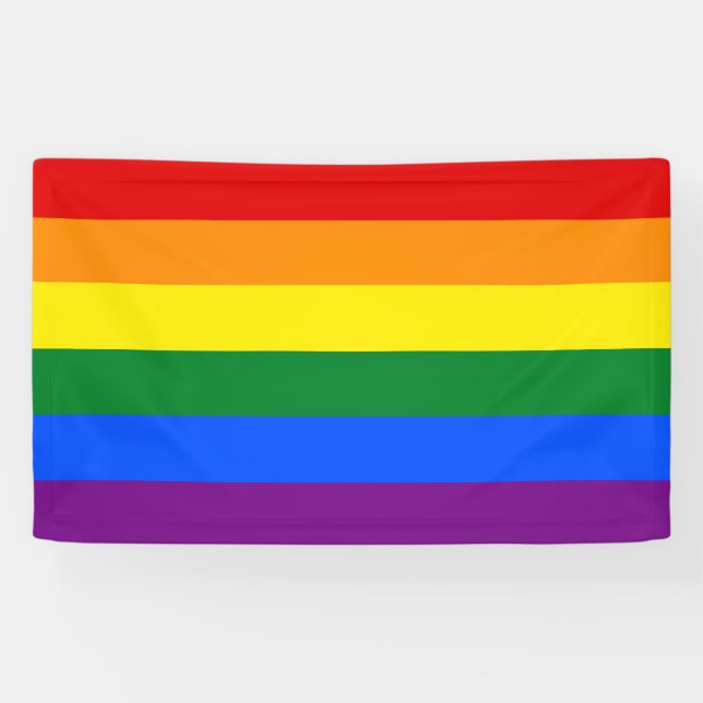 LGBT Rainbow flag Banner (Horizontal)