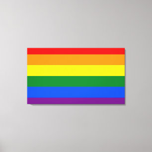 LGBT Rainbow flag Canvas Print