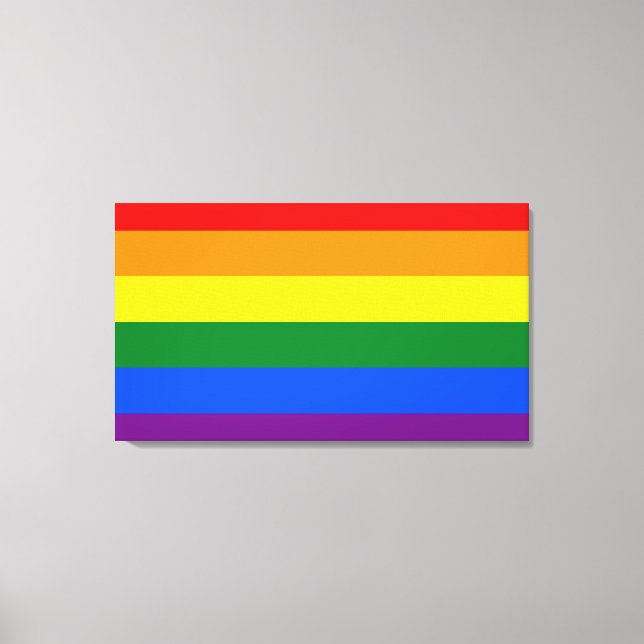LGBT Rainbow flag Canvas Print (Front)