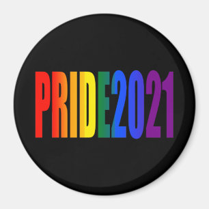 LGBT Rainbow Flag Colours LGBTQ Gay Pride 2021 Magnet