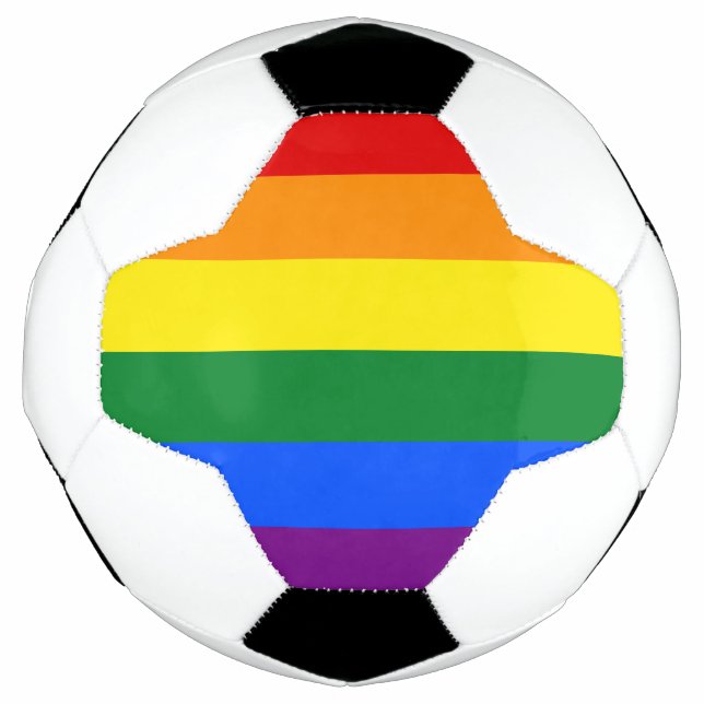 LGBT Rainbow flag Football (Front)