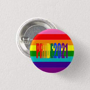 LGBT Rainbow Flag Gay Pride 2021 LGBTQ 3 Cm Round Badge