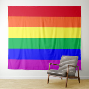 LGBT Rainbow Flag Gay Pride Parade Gay Party Decor Tapestry