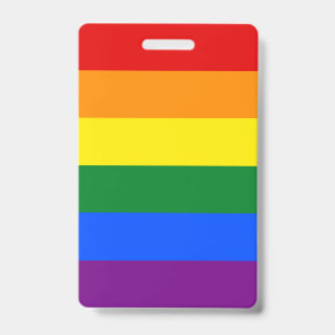 LGBT Rainbow flag ID Badge