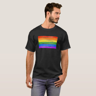 LGBT RAINBOW FLAG PAINT T-Shirt