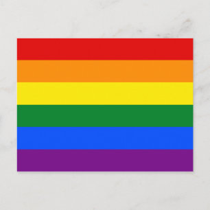 LGBT Rainbow flag Postcard