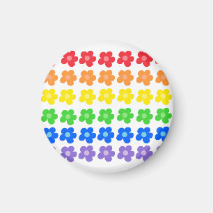 LGBT Rainbow Flowers Gay Pride Freedom & Equality Magnet