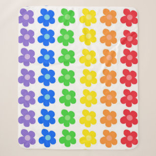 LGBT Rainbow Flowers Gay Pride Freedom & Equality Sherpa Blanket