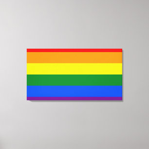 LGBT Rainbow Gay Pride Flag Canvas Print