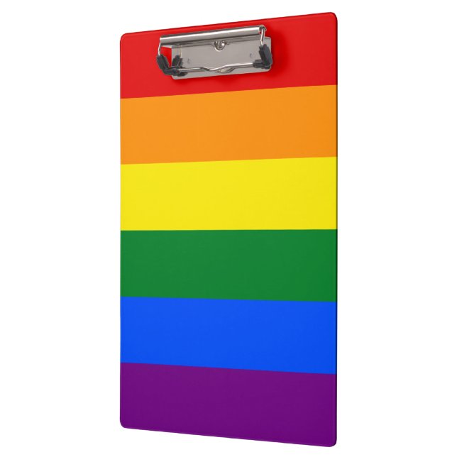 LGBT Rainbow Gay Pride Flag Clipboard (Left)