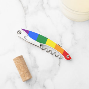LGBT Rainbow Gay Pride Flag Corkscrew