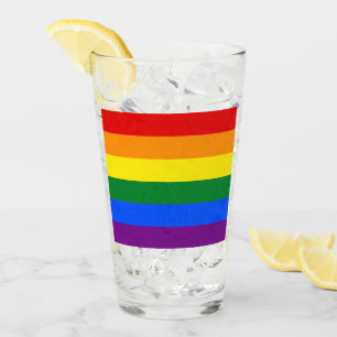 LGBT Rainbow Gay Pride Flag Glass