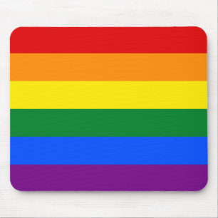 LGBT Rainbow Gay Pride Flag Mouse Mat