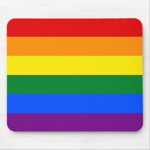 LGBT Rainbow Gay Pride Flag Mouse Mat