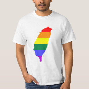 LGBT Rainbow Gay Pride Flag of Taiwan T-Shirt