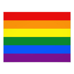 LGBT Rainbow Gay Pride Flag Photo Print