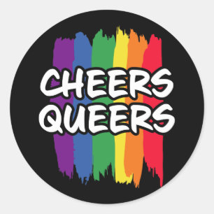 LGBT Rainbow Gay Pride Love Gift Classic Round Sticker