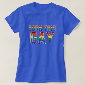 LGBT Rainbow Glitter Born This Gay T-Shirt