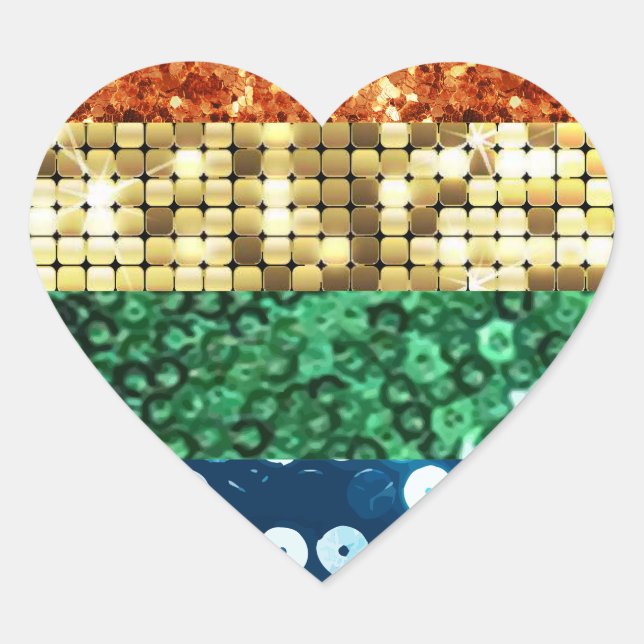 lgbt rainbow heart sticker (Front)
