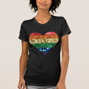 lgbt rainbow heart T-Shirt