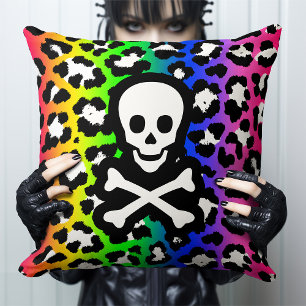 LGBT Rainbow Jolly Roger Pride Statement Cushion