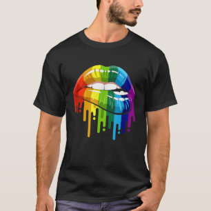 LGBT Rainbow Lip Gay Pride T-Shirt