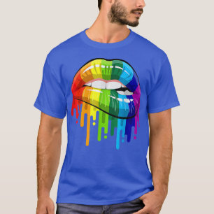 LGBT Rainbow Lips Pride Gay, Homoseual, Lesbian T T-Shirt