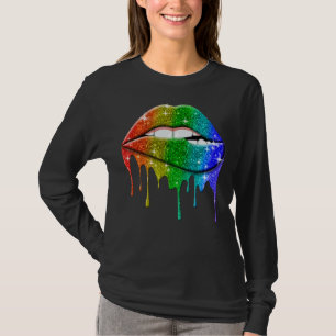 Lgbt Rainbow  Lips Pride  Gay Homosexual Lesbian T-Shirt