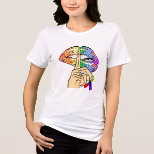 LGBT Rainbow Lips Tri-Blend Shirt